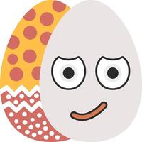 Rolling Eyes Easter Egg Bored Expression vector