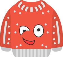 Wink Face Emoji Colourful Sweatshirt Design vector