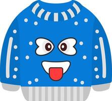 Tongue Out Funny Emoji Graphic Sweatshirt vector