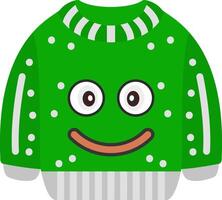 Nerd Glasses Emoji Character Sweatshirt vector