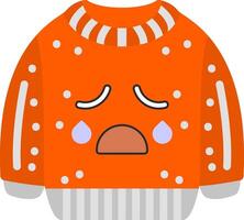 Sweating Face Emoji Drop Stress Sweatshirt vector
