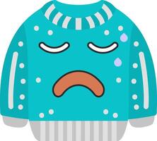 Hot Sweat Red Face Emoji Overheated Design vector