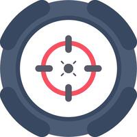 Target Aim Flat Graphic vector