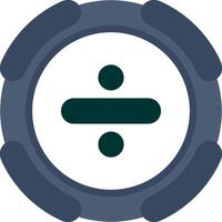 Divide Math Symbol Icon vector