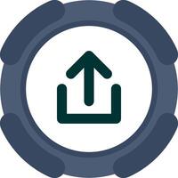 Upload Arrow Cloud Icon vector