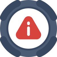 Error Warning Symbol Colourful Icon vector