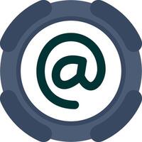 At Symbol Communication Icon Design vector