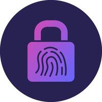 Smart Lock Clean UI Concept Design Badge vector