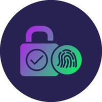 Padlock Digital App Concept Graphic Design vector