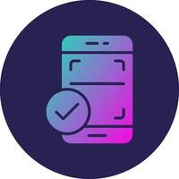 Scanning Modern Interface Style Visual Badge vector