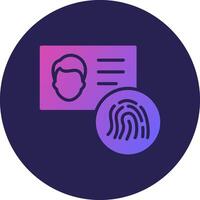Identification Outlined Line Based UI Artwork vector