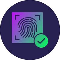 Biometric Recognition Web Based Design Element Symbol vector