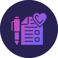 Wishlist Flat Design Based UI Piece vector