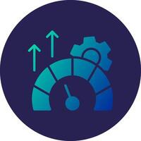 Speedometer User Interface Design Badge vector