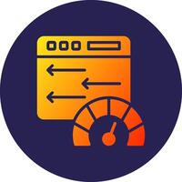 High Speed Isometric Web Illustration Design Piece vector