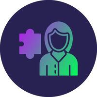 Puzzle Flat Design Based UI Piece vector