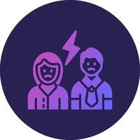 Conflict Web Styled Graphic Design Piece vector