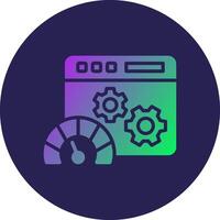 Web page speed test Abstract User Interface Visual Form vector