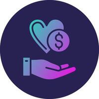 Donation Pastel Sketch Mark Design Style vector