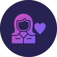 Caregiver Subtle UI Based Graphic Style vector