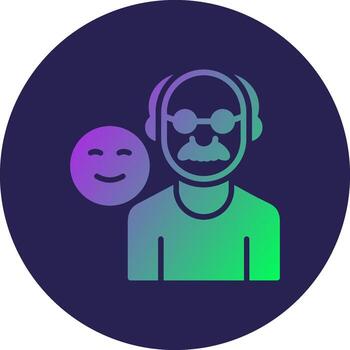 emocionalmente estable personalizado línea Arte ui elemento vector