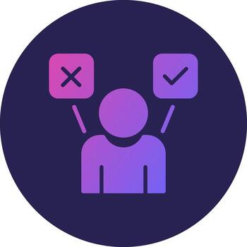 Decision Making Smooth Application Visual Design Style vector