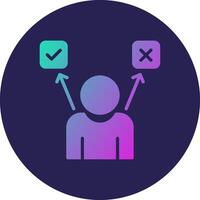Decision Application Based UI Graphic Design vector