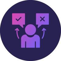 True or false 3D Rendered Symbol Graphic Element vector