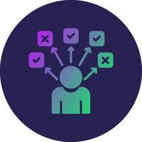 Choices Web Styled Graphic Design Piece vector