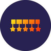 Stars Digital Technology Interface Graphic Element vector