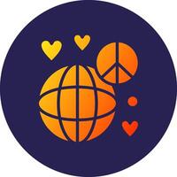World peace Coded UI Inspired Symbol Design vector