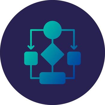 Data Flow Coded UI Inspired Symbol Design vector