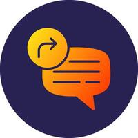 Forward Mobile App Style Illustration Piece vector