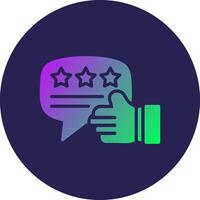 Rating Interface Line Based Graphic Illustration vector
