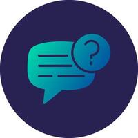 Question Mark Pastel Colored Graphic Object vector