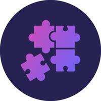 Puzzle Outlined Frame Style Object Design vector