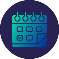 Calendar Futuristic User Interface Graphic Mark vector