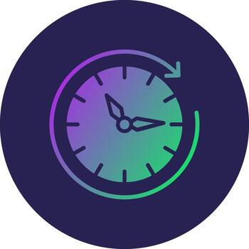 Clockwise Elegant Shaped Symbolic Design Element vector