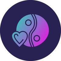 Yin yang Creative Grid Inspired Symbol Design vector