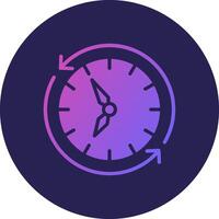 Refresh time Thin Line Art Style Element vector