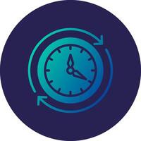 Overtime Smooth UI Inspired Symbol Form vector