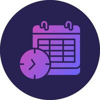 Time Thin Line Art Style Element vector