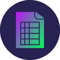 Excel Minimal Graphic Visual Style Symbol vector