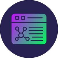 OnLine Two Colour learning Illustrated Concept Based Graphic Design vector