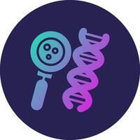 DNA Interface Line Based Graphic Illustration vector