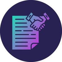 Deal Gradient Themed User Interface Symbol vector