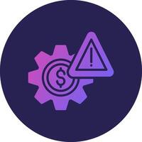 Risk Management Clean UI Concept Design Badge vector