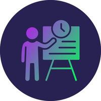 Work time Flat Design Based UI Piece vector