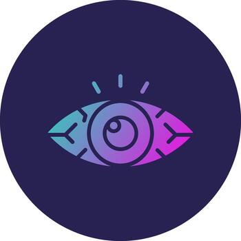 Red Eye Responsive Application Based UI Shape vector
