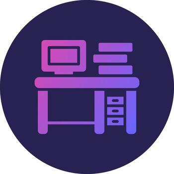Desk Muted Tone User Interface Element vector